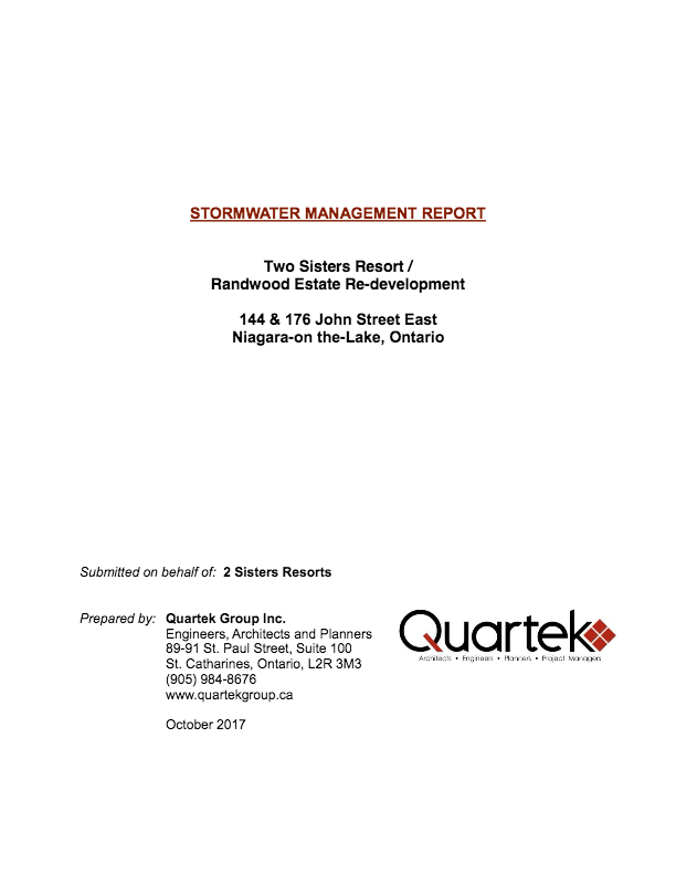 Stormwater Management Report