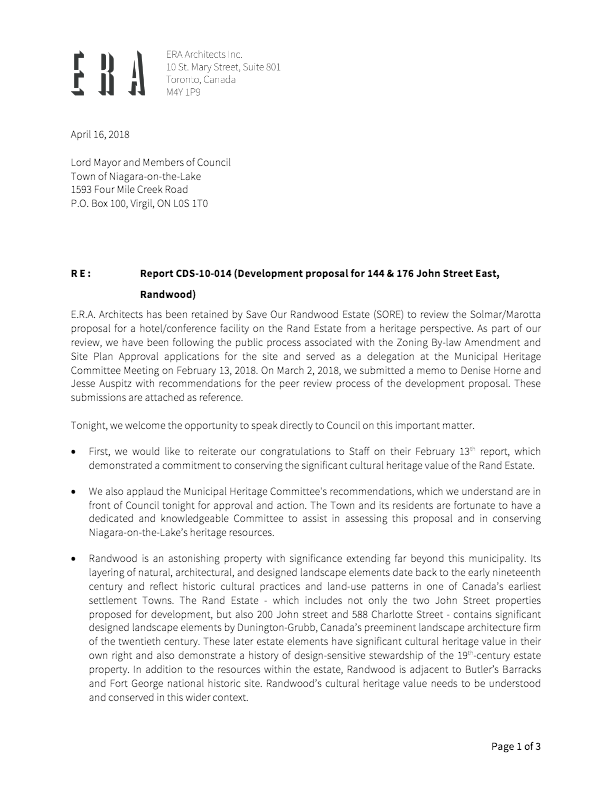 180416 Randwood ERA Council delegation