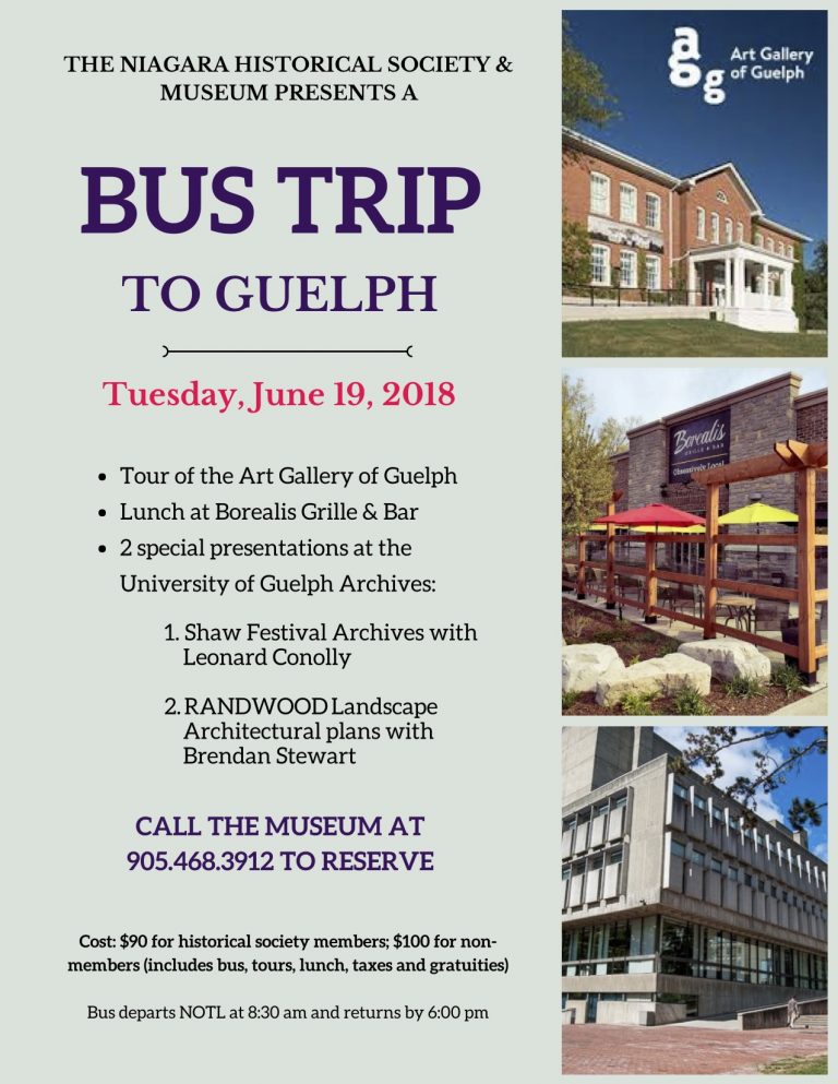 Guelph bus trip poster 2018