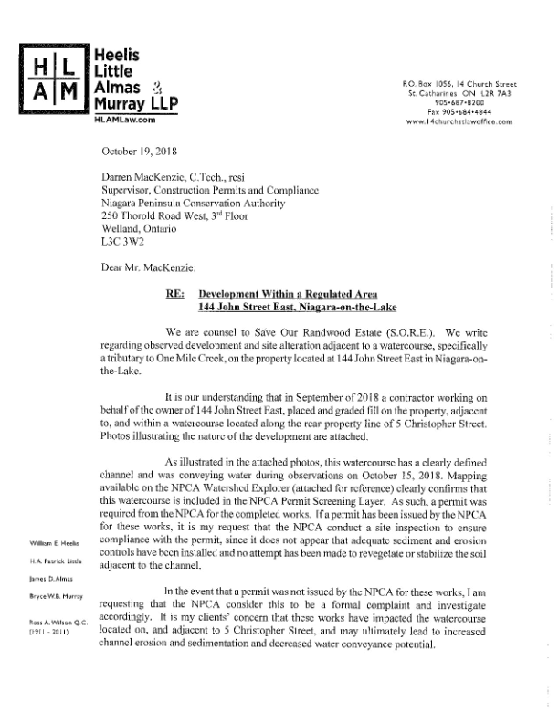 SORE's lawyer requests NPCA prosecution of Marotta group