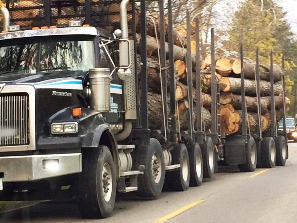 Wood on truck from Randwood